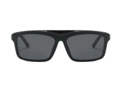 Hal - Rectangle Flip-up Polarized Sunglasses