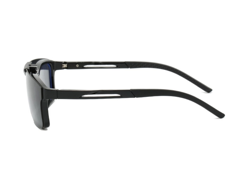 Hal - Rectangle Flip-up Polarized Sunglasses