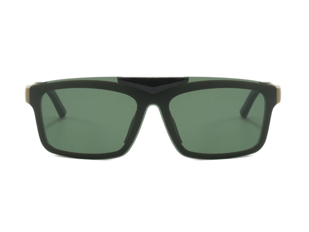 Hal - Rectangle Flip-up Polarized Sunglasses