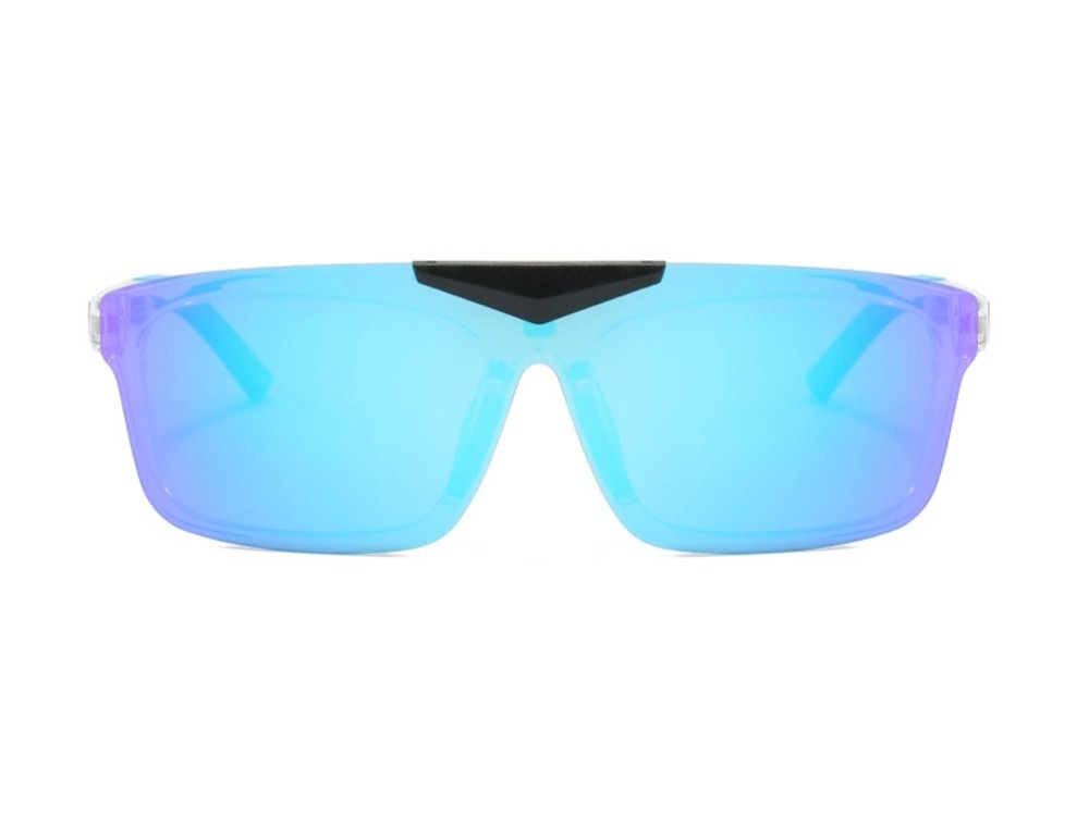 Hal - Rectangle Flip-up Polarized Sunglasses