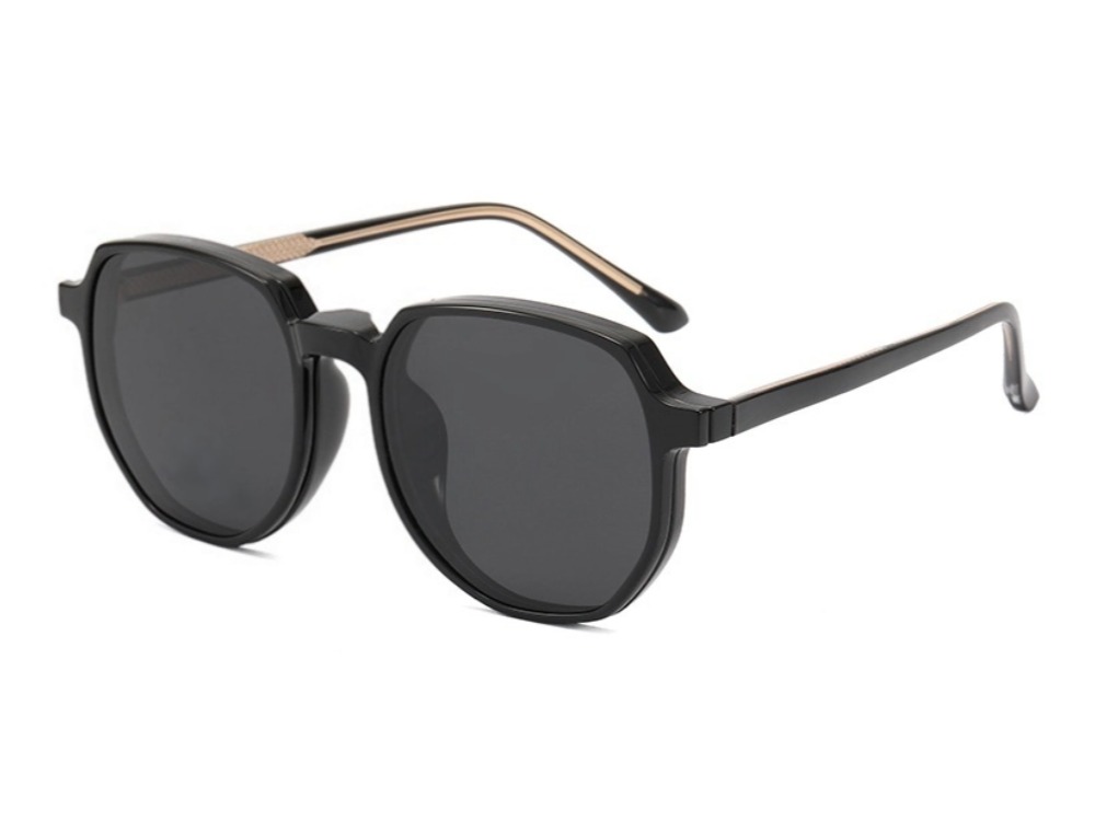 Abe - Geometric Glasses with Magnetic Polarized Sunglasses