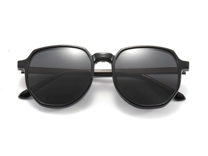 Abe - Geometric Glasses with Magnetic Polarized Sunglasses