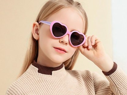 Ted - Geometric Heart-shaped Sunglasses for Kids