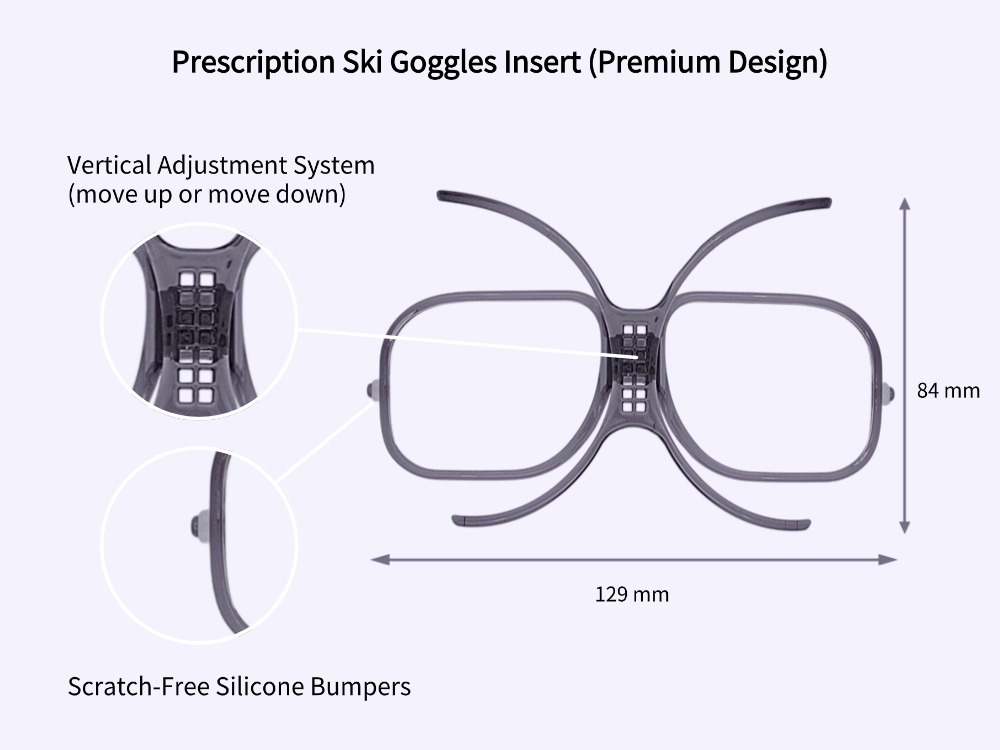 Rush - Premium Prescription Ski Goggle Insert