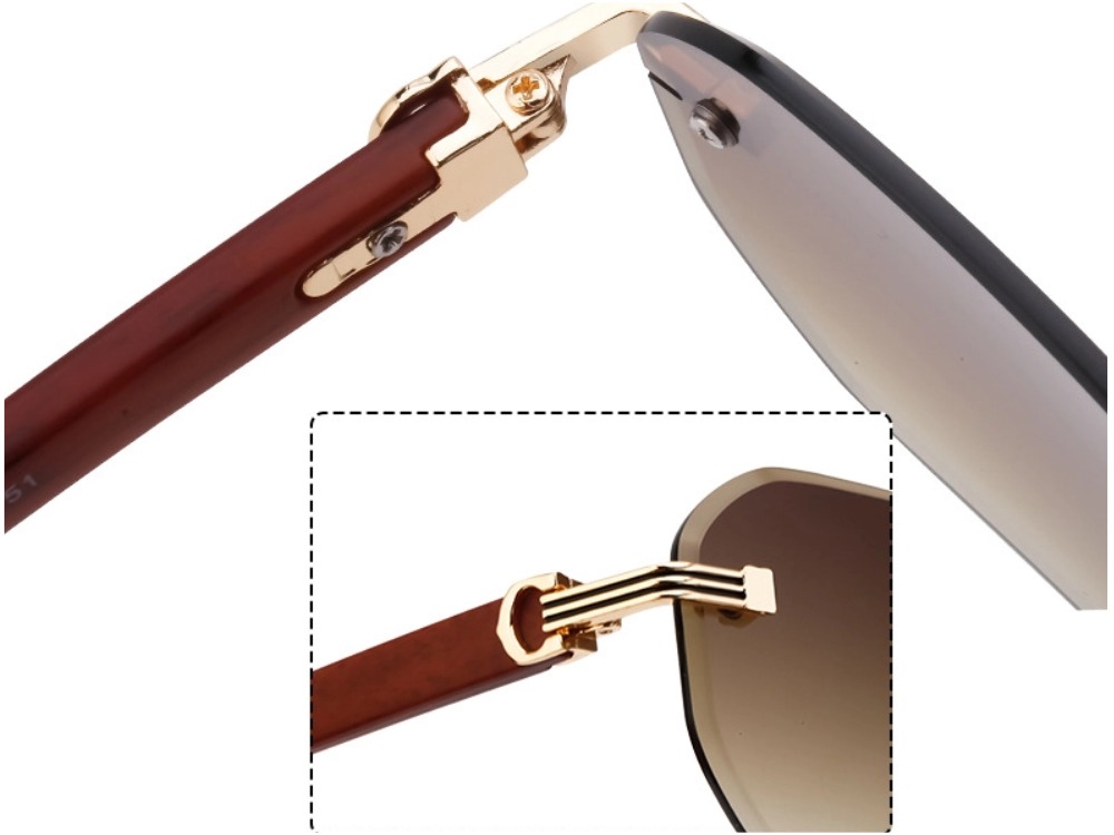 Neil - Rimless Prescription Sunglasses