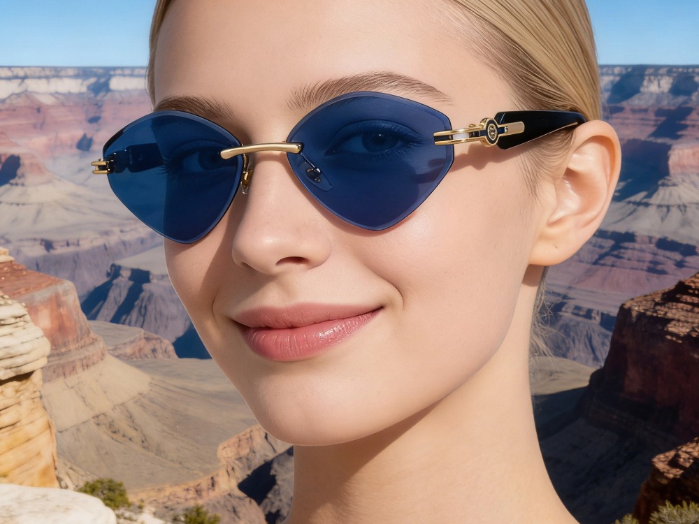Noel - Rimless Prescription Sunglasses