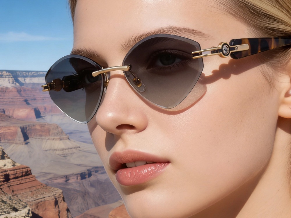 Noel - Rimless Prescription Sunglasses