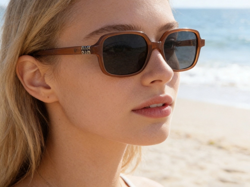 Clay - Rectangle Polarized Prescription Sunglasses