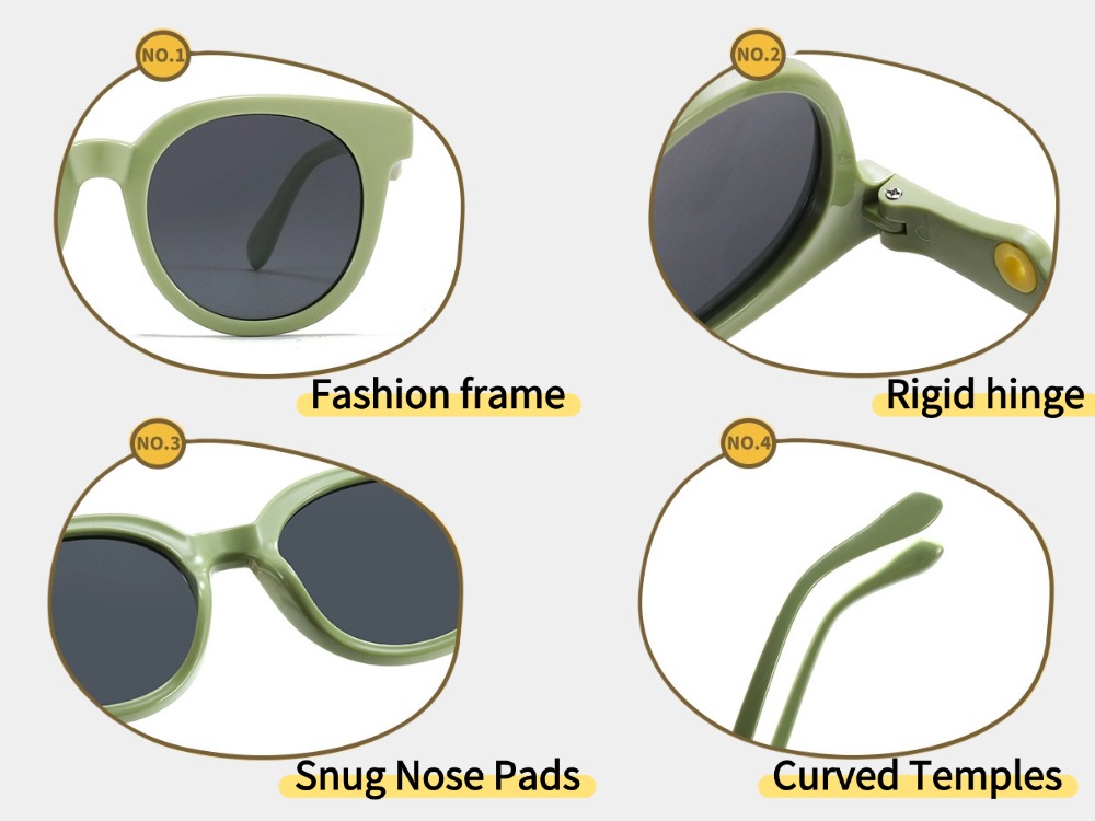 Clyde - Round Polarized Prescription Sunglasses for Kids