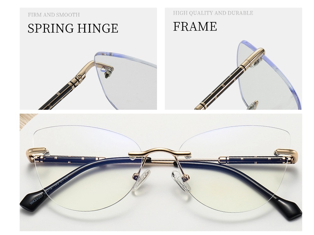 Mila - Rimless Prescription Glasses