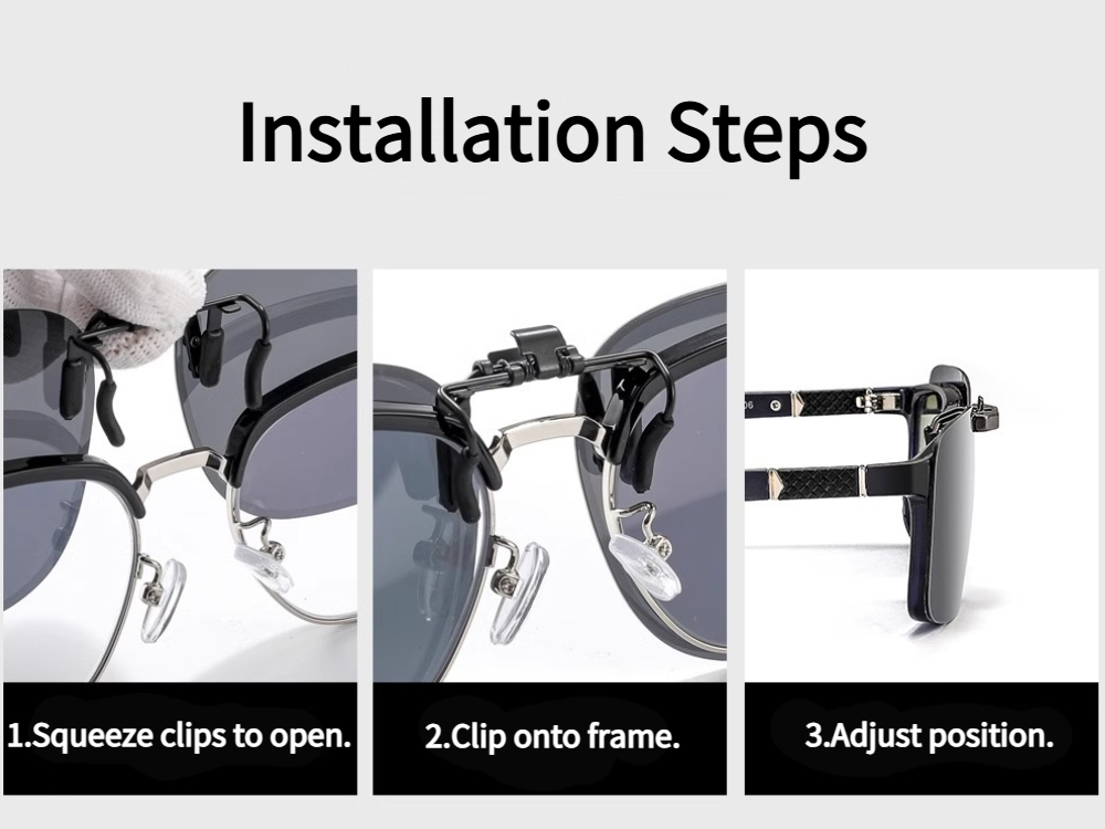 Larry - Polarized Clip-on Sunglasses Lens