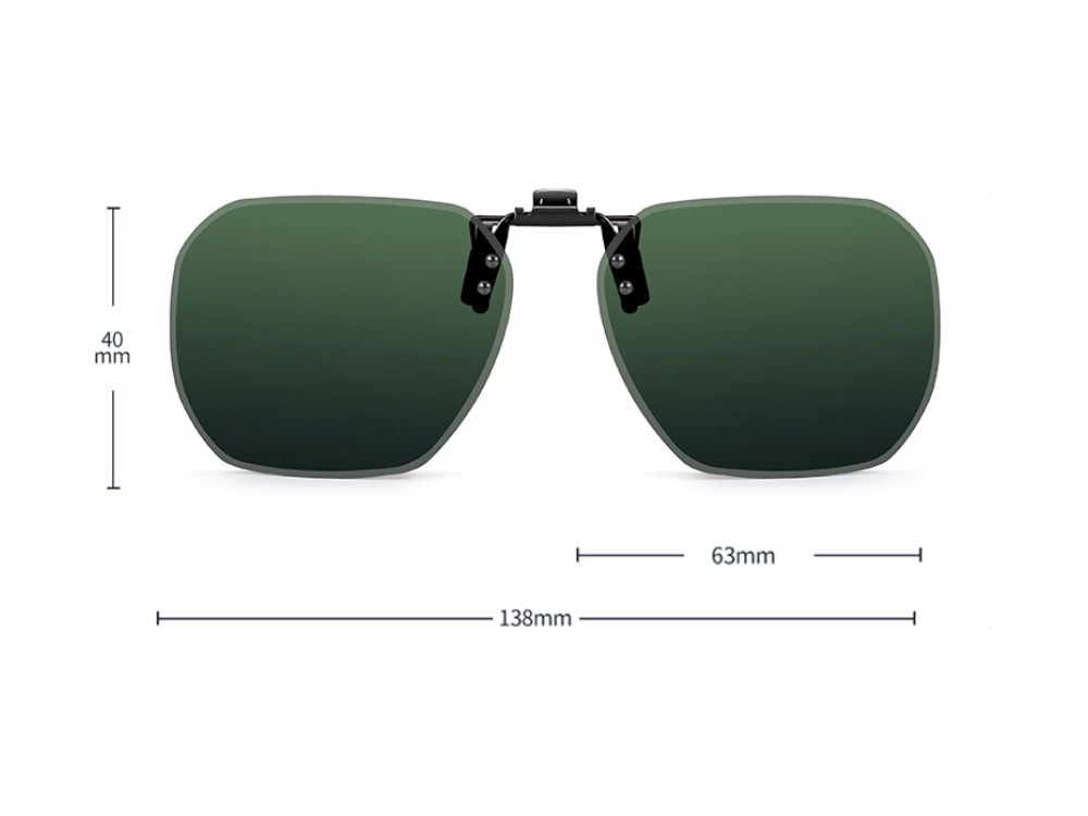 Jerry - Polarized Clip-on Sunglasses Lenses