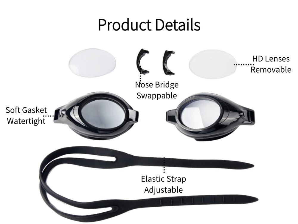 Anti-fog Prescription Swimming Goggles