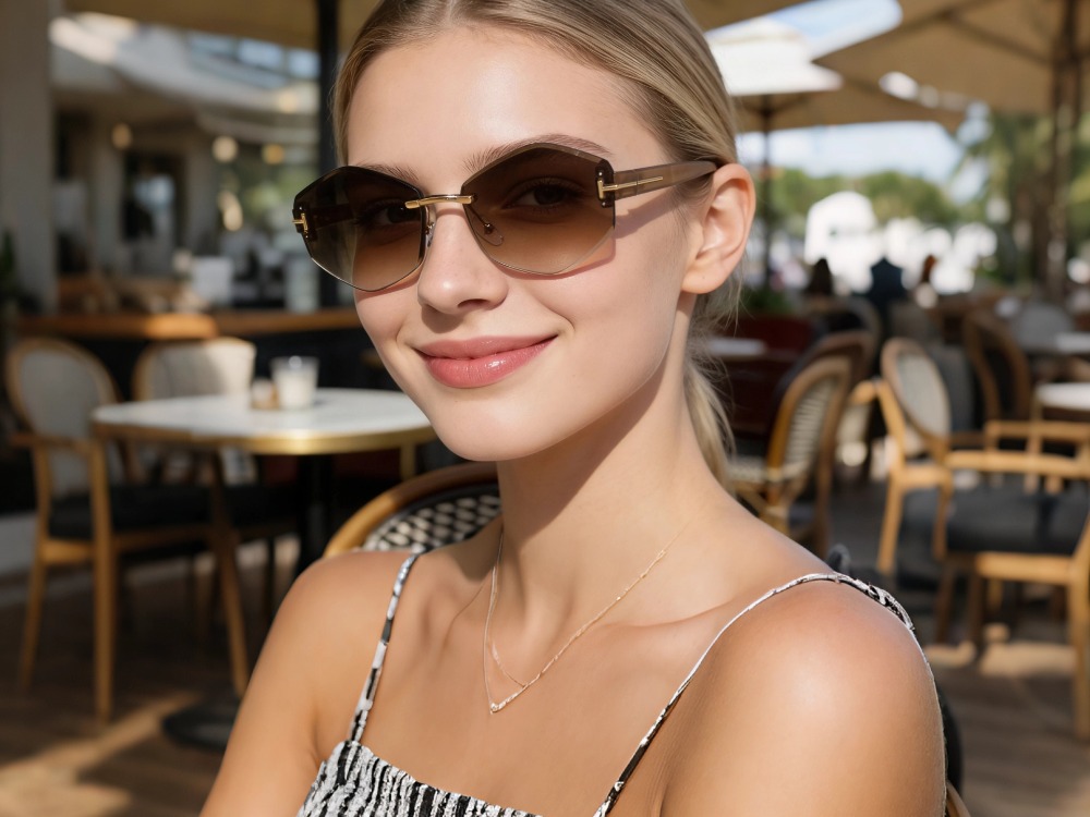 Sadie - Rimless Prescription Sunglasses