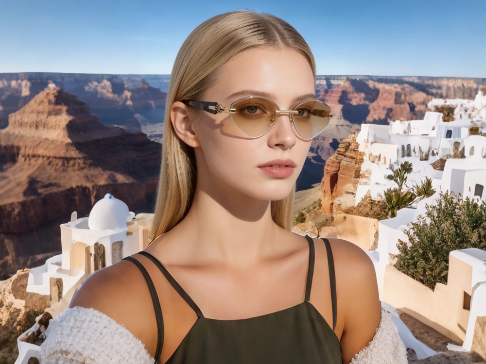 Hope - Rimless Prescription Sunglasses