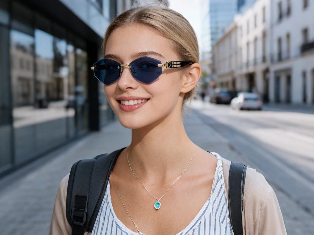 Lila - Rimless Prescription Sunglasses