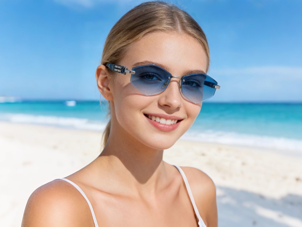 Lila - Rimless Prescription Sunglasses
