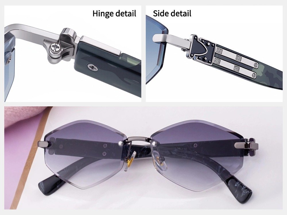 Lila - Rimless Prescription Sunglasses