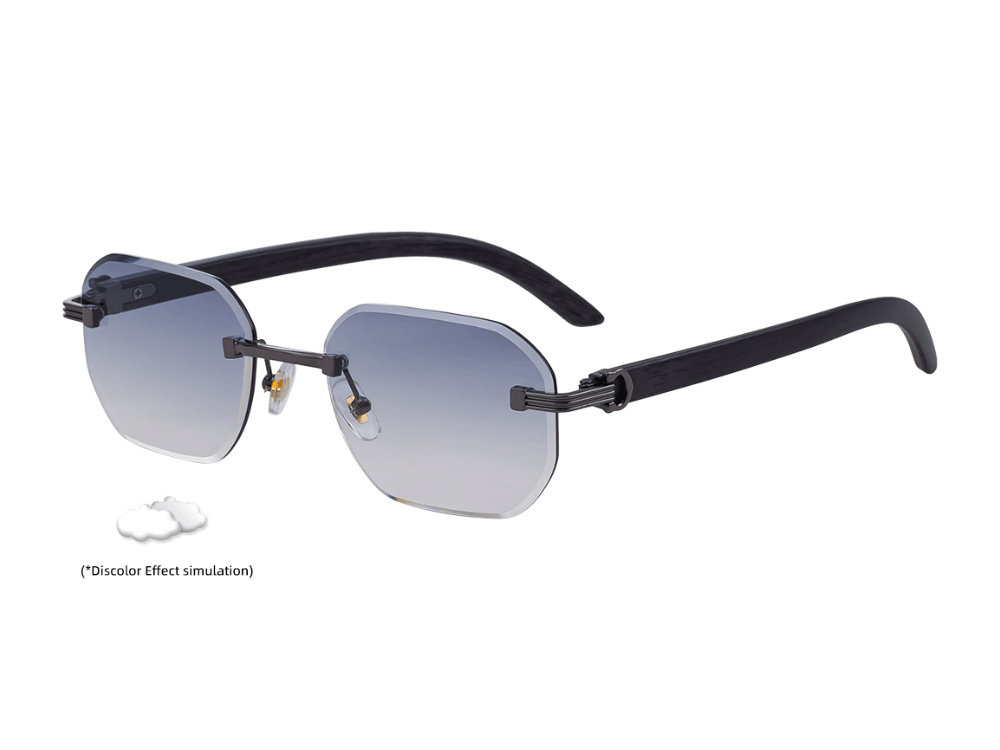Gigi - Rimless Photochromic Prescription Sunglasses