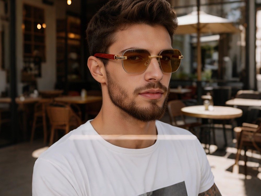 Gigi - Rimless Photochromic Prescription Sunglasses