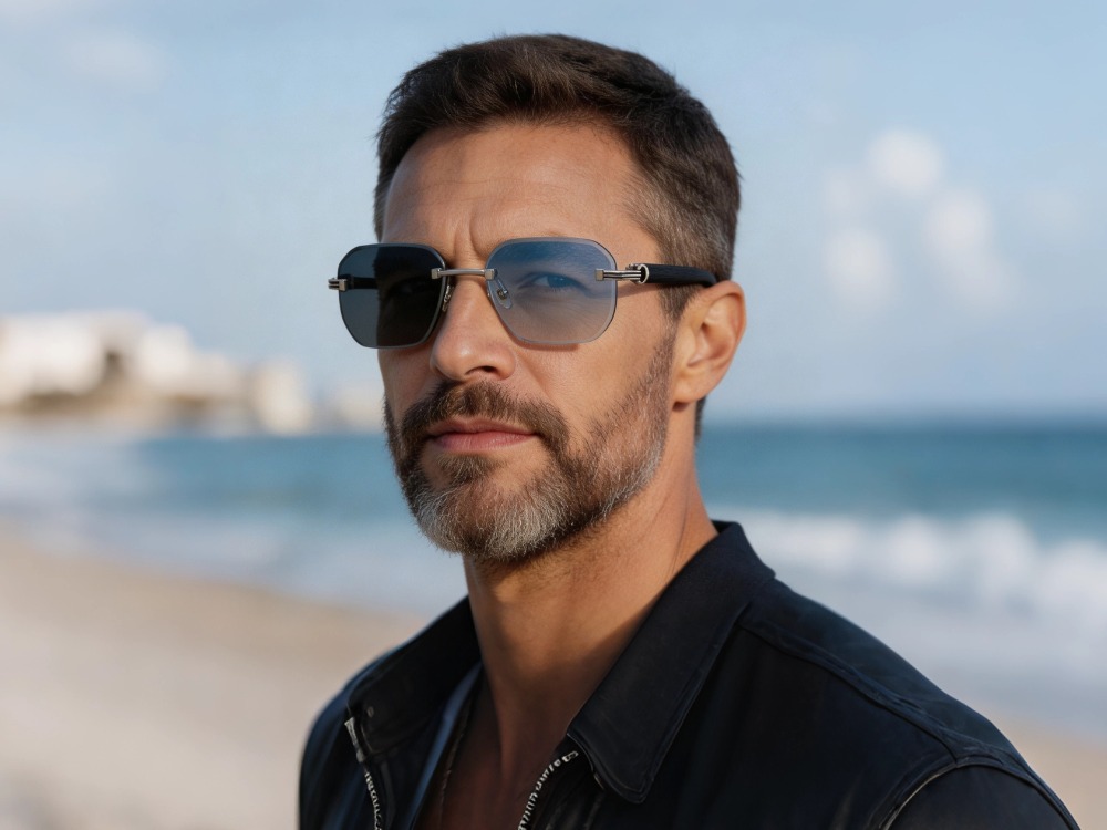 Gigi - Rimless Photochromic Prescription Sunglasses