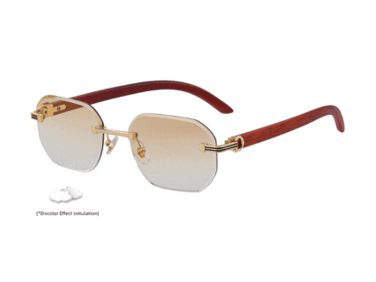 Gigi - Rimless Photochromic Prescription Sunglasses