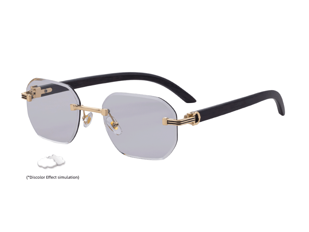 Gigi - Rimless Photochromic Prescription Sunglasses