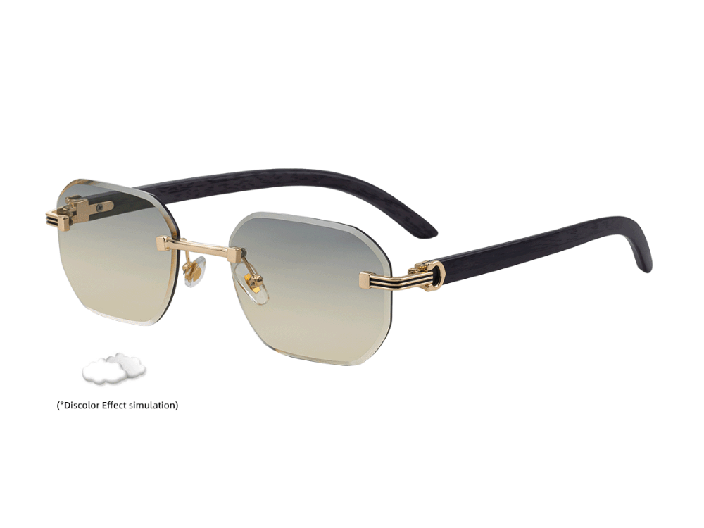 Gigi - Rimless Photochromic Prescription Sunglasses