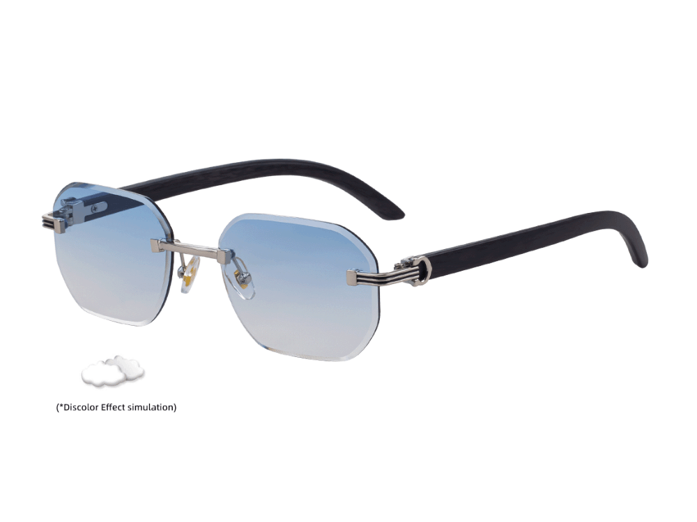 Gigi - Rimless Photochromic Prescription Sunglasses