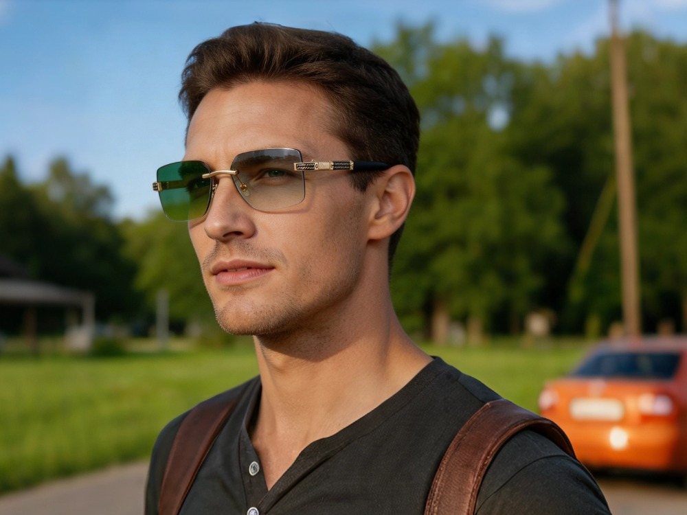 Rowan - Rimless Photochromic Prescription Sunglasses