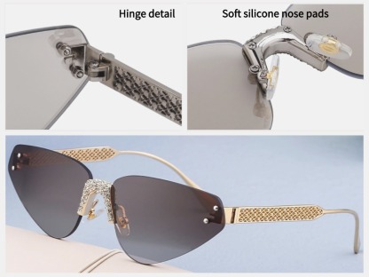 Marnie - Rimless Prescription Sunglasses