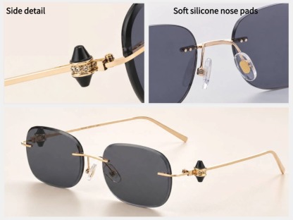 Bonnie - Rimless Prescription Sunglasses