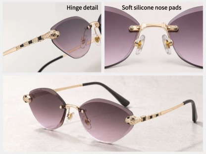 Juno - Rimless Prescription Sunglasses