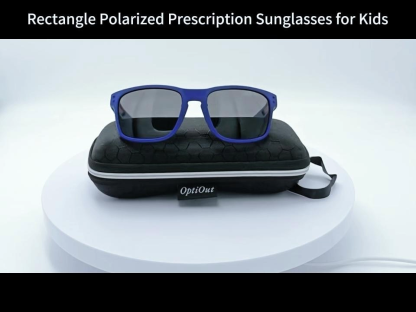 Lester - Rectangle Polarized Prescription Sunglasses for Kids