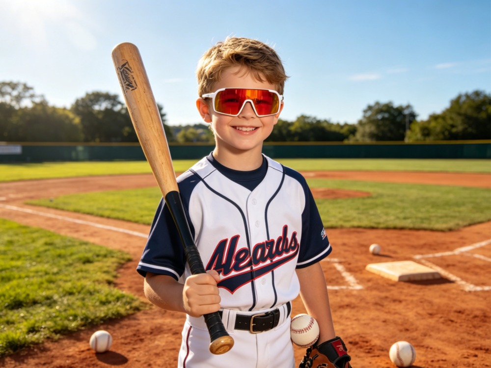 At what age can a child start wearing prescription sports sunglasses?