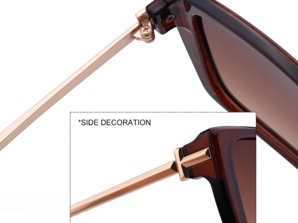 Harrell - Rectangle Polarized Sunglasses