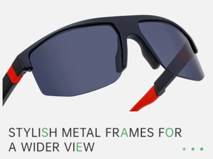 Saunter - Rectangle Cycling Sunglasses
