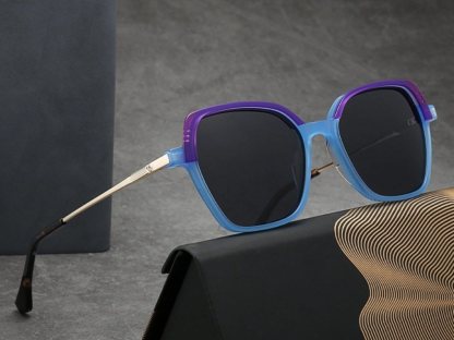 Alberta - Geometric Polarized Sunglasses