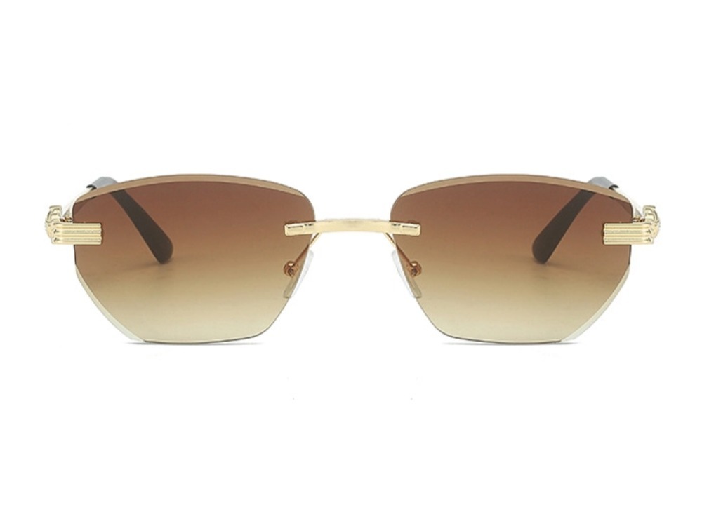 Caspian - Geometric Rimless Sunglasses (6 Colors)