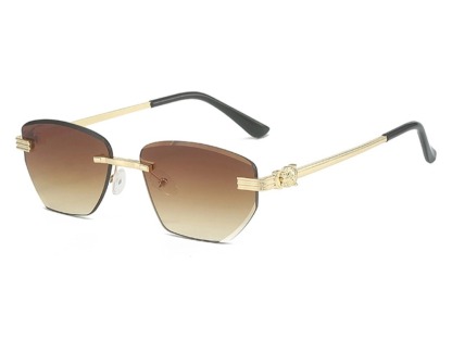 Caspian - Geometric Rimless Sunglasses (6 Colors)