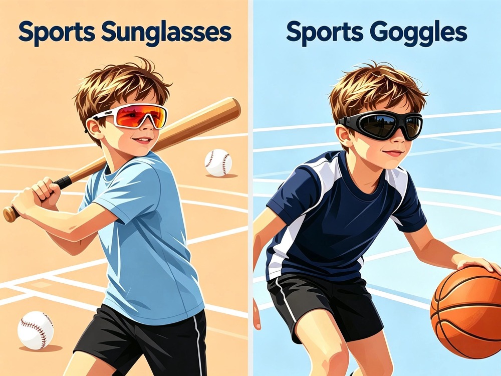 How to choose between sports goggles and sports sunglasses for kids?