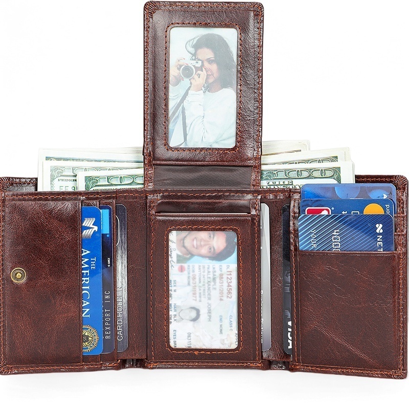 Gowalletly RFID Slim Leather Wallet