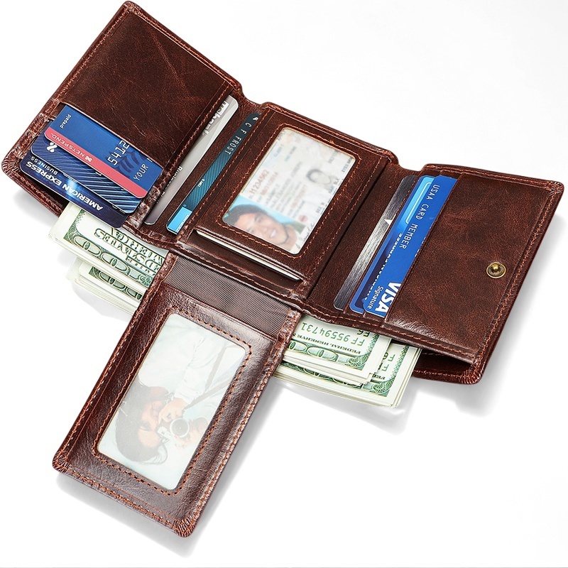 Gowalletly RFID Slim Leather Wallet