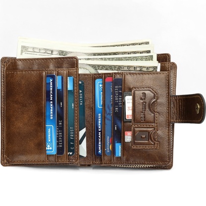 Gowalletly RFID Blocking Leather Wallet