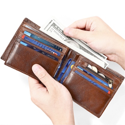 Gowalletly RFID-Safe Vegetable-Tanned Wallet