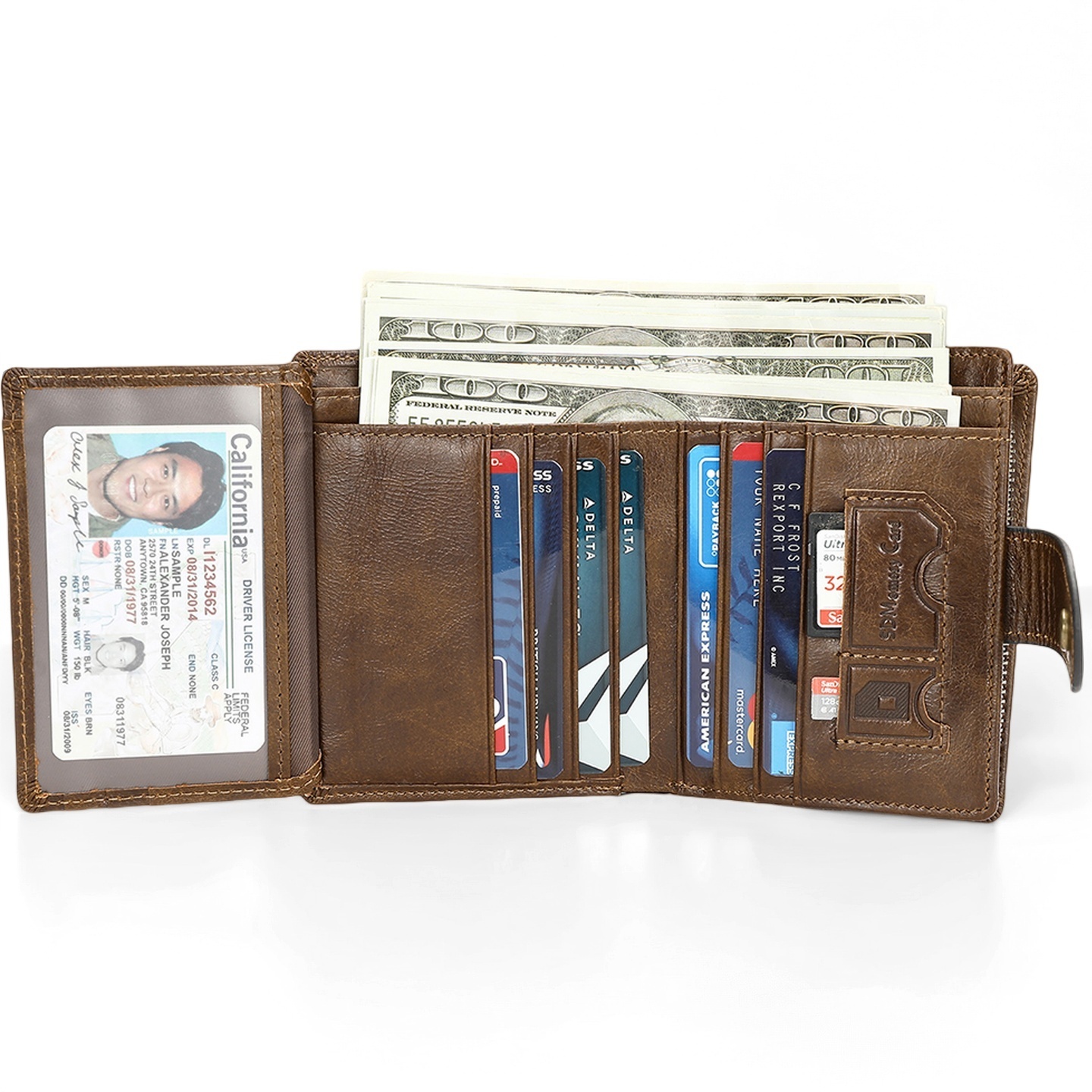 Gowalletly RFID Blocking Leather Wallet