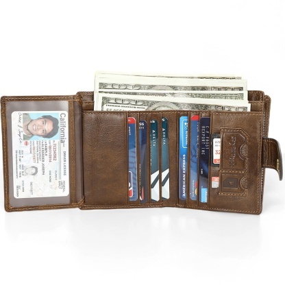 Gowalletly RFID Blocking Leather Wallet