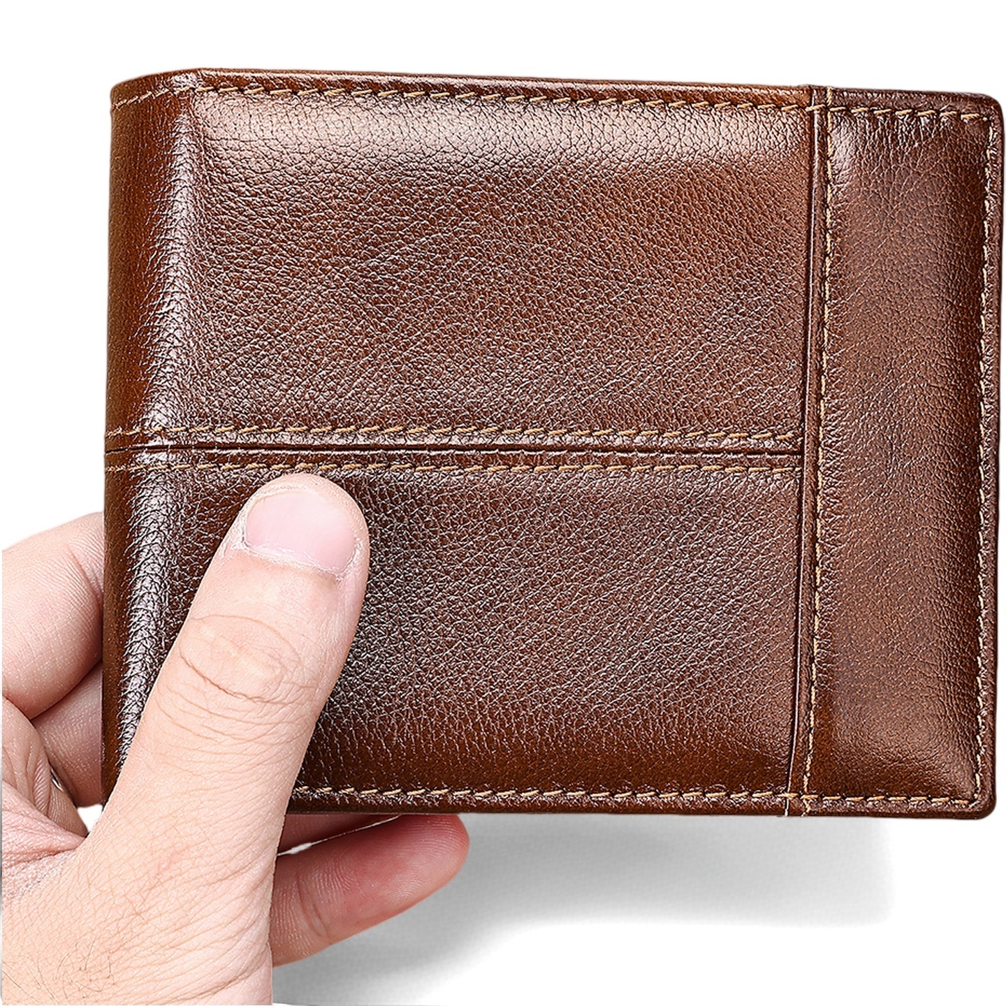 Gowalletly RFID-Safe Vegetable-Tanned Wallet