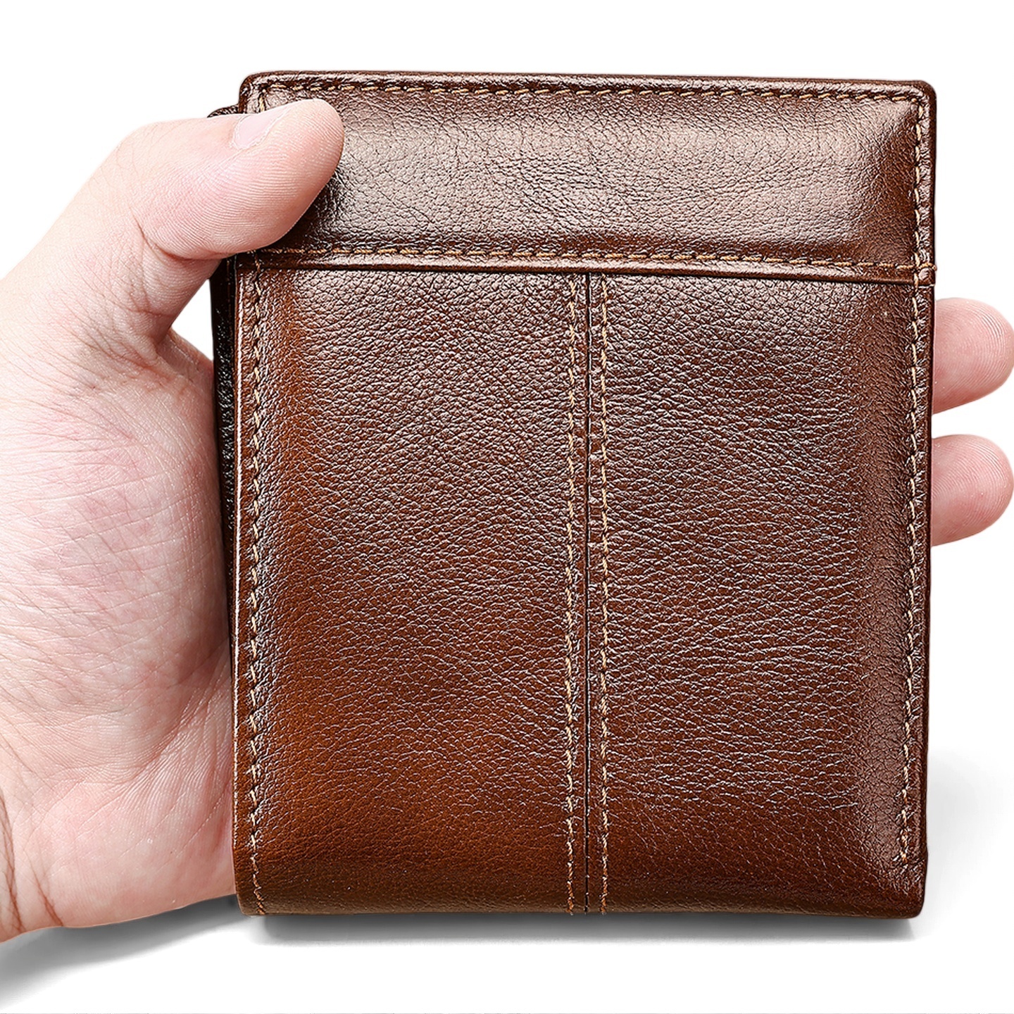 Gowalletly RFID-Safe Vegetable-Tanned Wallet