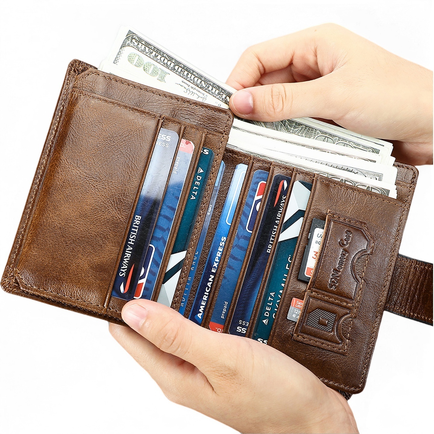 Gowalletly RFID Blocking Leather Wallet